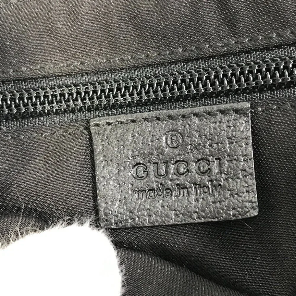 GUCCI GG Belt bag body bag Waist Pouch GGCanvas / Leather Black